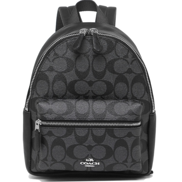 black coach mini backpack
